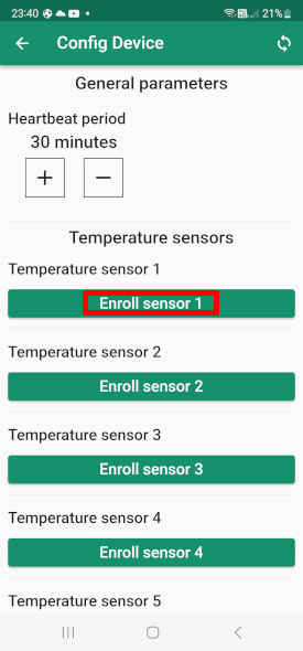 Enroll Sensor 1